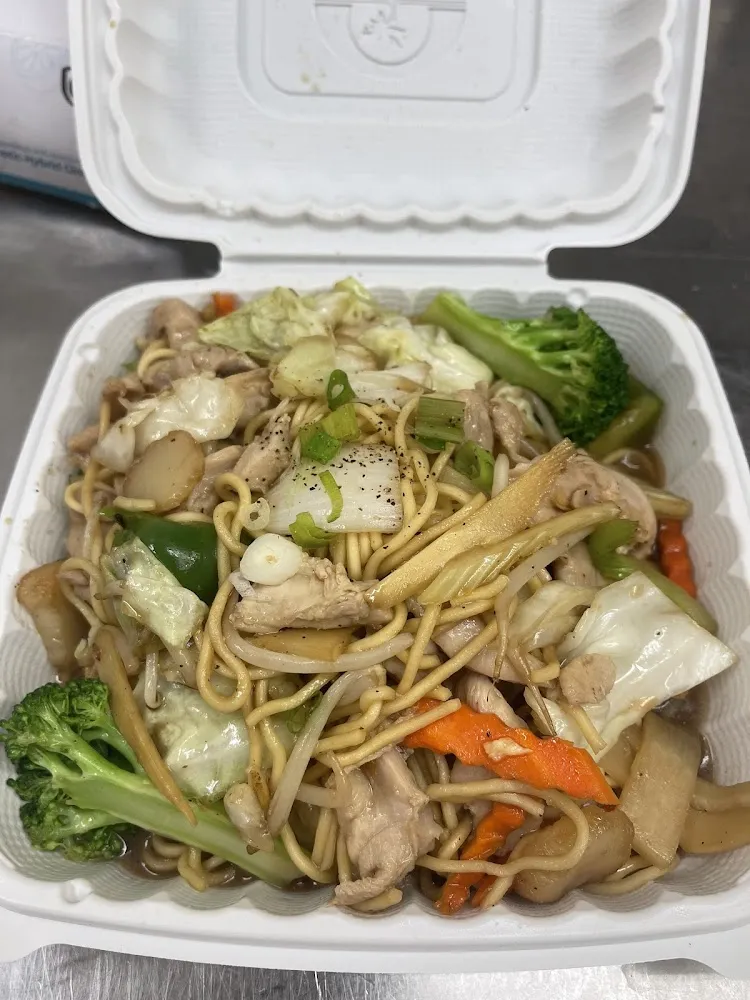 House Special Chow Mien Noodles Come with Pork Beef Chicken and Shrimp